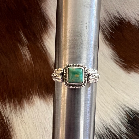 ❤️ Sonoran Gold Turquoise 6.5 Size Ring 925 Southwestern Navajo Style 2 Gm - Picture 5 of 14